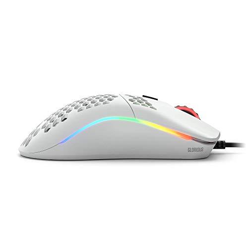 Glorious Model O- (Minus) Gaming Mouse, Matte White (RENEWED)