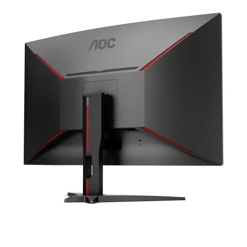 AOC CQ32G1 31.5" Curved Frameless Gaming Monitor, Quad HD 2560x1440, VA panel, 4 ms Response Time, MPRT, 144Hz, FreeSync, DisplayPort/HDMI/VGA, VESA, Black