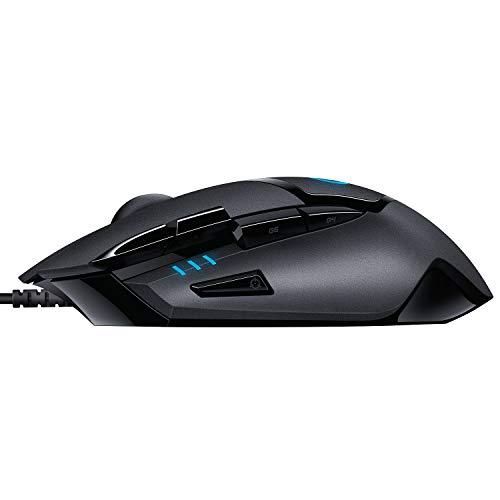 Logitech G402 Hyperion Fury Wired Gaming Mouse, 4,000 DPI, Lightweight, 8 Programmable Buttons, Compatible with PC / Mac - Black