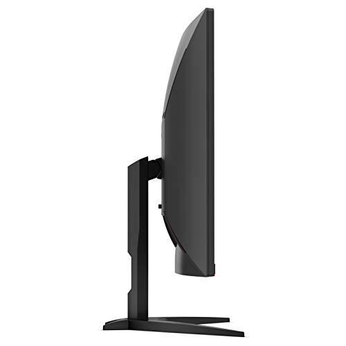 AOC CQ32G1 31.5" Curved Frameless Gaming Monitor, Quad HD 2560x1440, VA panel, 4 ms Response Time, MPRT, 144Hz, FreeSync, DisplayPort/HDMI/VGA, VESA, Black