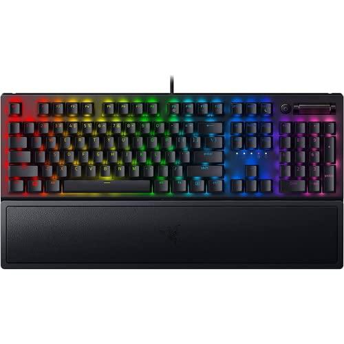 Razer BlackWidow V3 Mechanical Gaming Keyboard: Green Mechanical Switches - Tactile & Clicky - Chroma RGB Lighting - Compact Form Factor - Programmable Macro Functionality, Classic Black