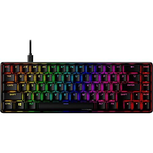 HyperX Alloy Origins 65 - Mechanical Gaming Keyboard – Compact 65% Form Factor - Linear Red Switch - Double Shot PBT Keycaps - RGB LED Backlit - NGENUITY Software Compatible