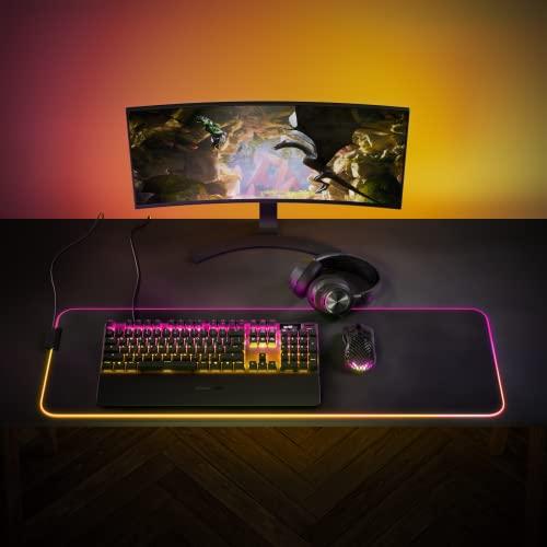 SteelSeries Apex Pro Mechanical Gaming Keyboard – Adjustable Actuation Switches – World’s Fastest Mechanical Keyboard – OLED Smart Display – RGB Backlit