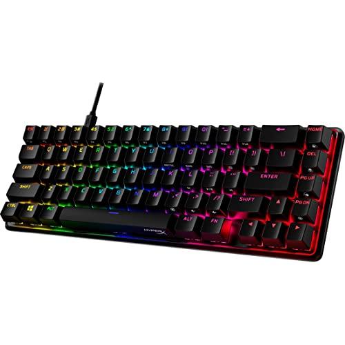 HyperX Alloy Origins 65 - Mechanical Gaming Keyboard – Compact 65% Form Factor - Linear Red Switch - Double Shot PBT Keycaps - RGB LED Backlit - NGENUITY Software Compatible