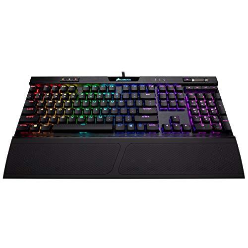 CORSAIR K70 RGB MK.2 RAPIDFIRE Low Profile - Backlit RGB LED - USB Passthrough & Media Controls - Fastest & Linear Low Profile - Cherry MX Speed