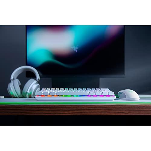 Razer Huntsman Mini 60% Gaming Keyboard: Fastest Keyboard Switches Ever - Clicky Optical Switches - Chroma RGB Lighting - PBT Keycaps - Onboard Memory - Mercury White