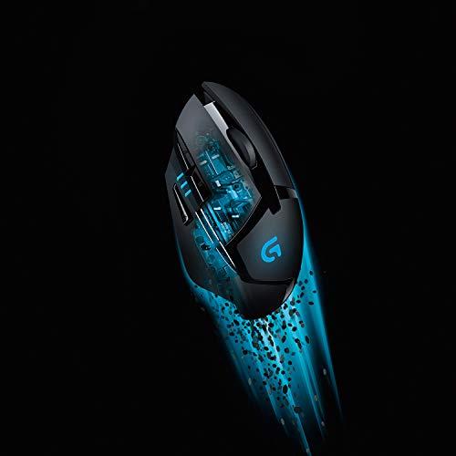 Logitech G402 Hyperion Fury Wired Gaming Mouse, 4,000 DPI, Lightweight, 8 Programmable Buttons, Compatible with PC / Mac - Black