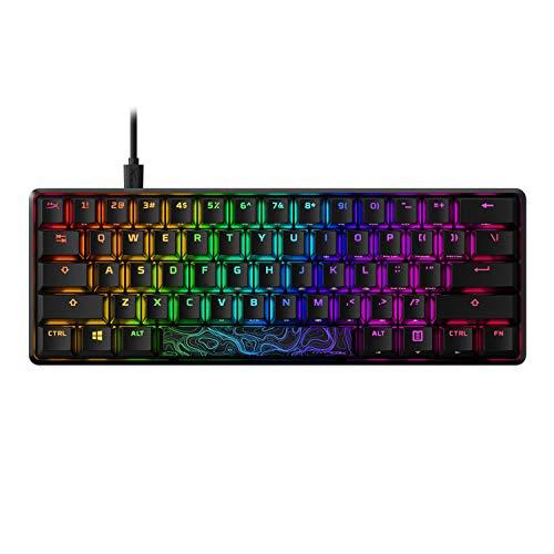 HyperX Alloy Origins 60 - Mechanical Gaming Keyboard, Ultra Compact 60% Form Factor, Double Shot PBT Keycaps, RGB LED Backlit, NGENUITY Software Compatible - Linear HyperX Red Switch