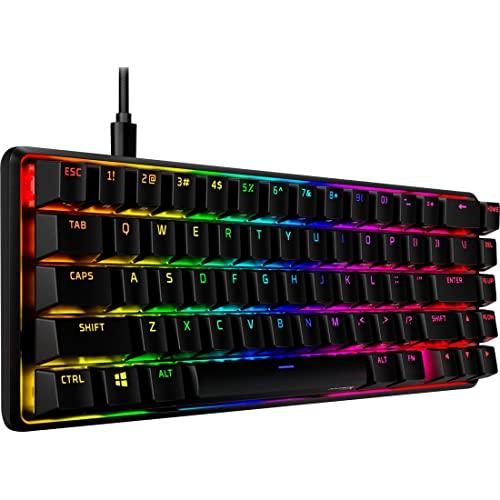 HyperX Alloy Origins 65 - Mechanical Gaming Keyboard – Compact 65% Form Factor - Linear Red Switch - Double Shot PBT Keycaps - RGB LED Backlit - NGENUITY Software Compatible