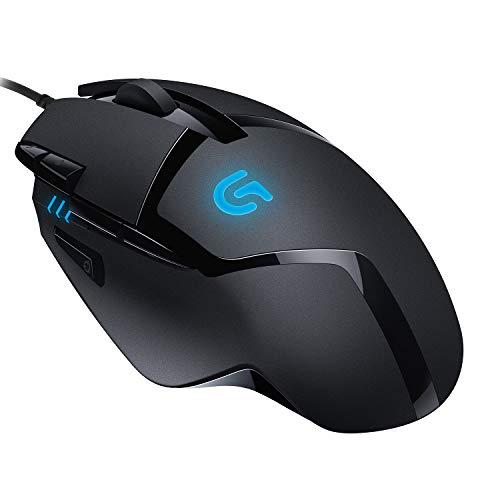 Logitech G402 Hyperion Fury Wired Gaming Mouse, 4,000 DPI, Lightweight, 8 Programmable Buttons, Compatible with PC / Mac - Black